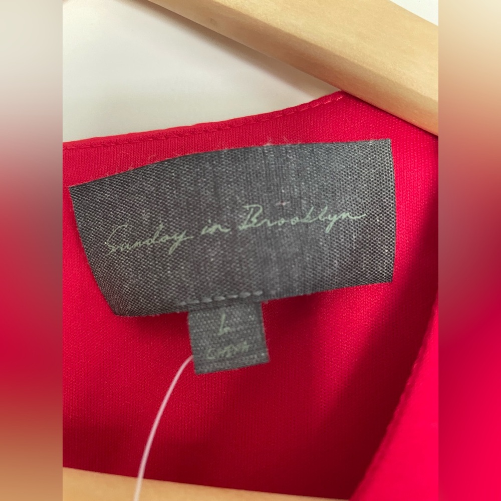 Anthropologie Red Bow Back Sleeveless Top - Picture 9 of 9